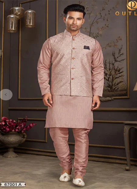 Outluk Vol 67 A Exclusive Wear Wholesale Kurta Pajama With Jacket